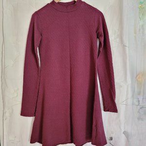 Gorgeous Element Eden purple winter mini dress size medium